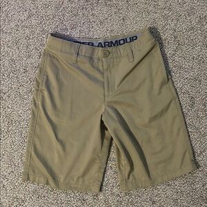 Under Armour boy’s Khaki Athletic Shorts